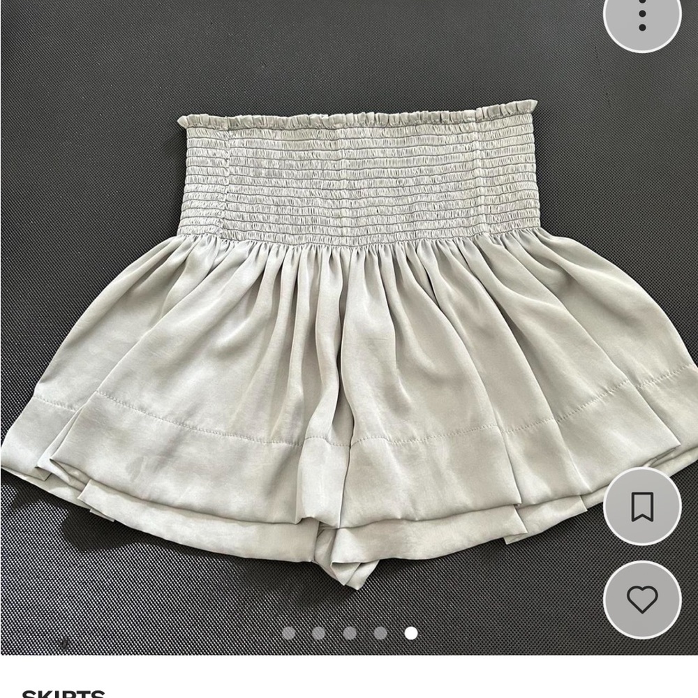 Silver Mini Skirt